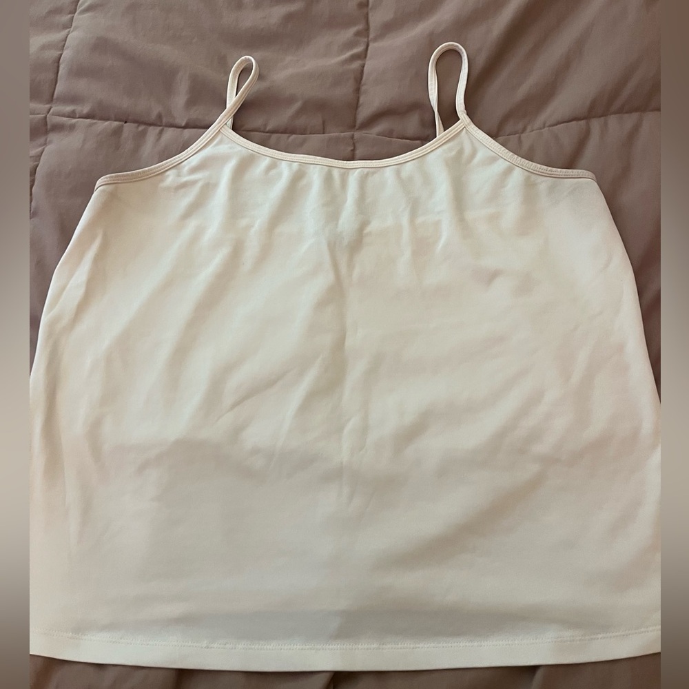 Lane Bryant cami. Silky material. Size 18/20. Cream colored.